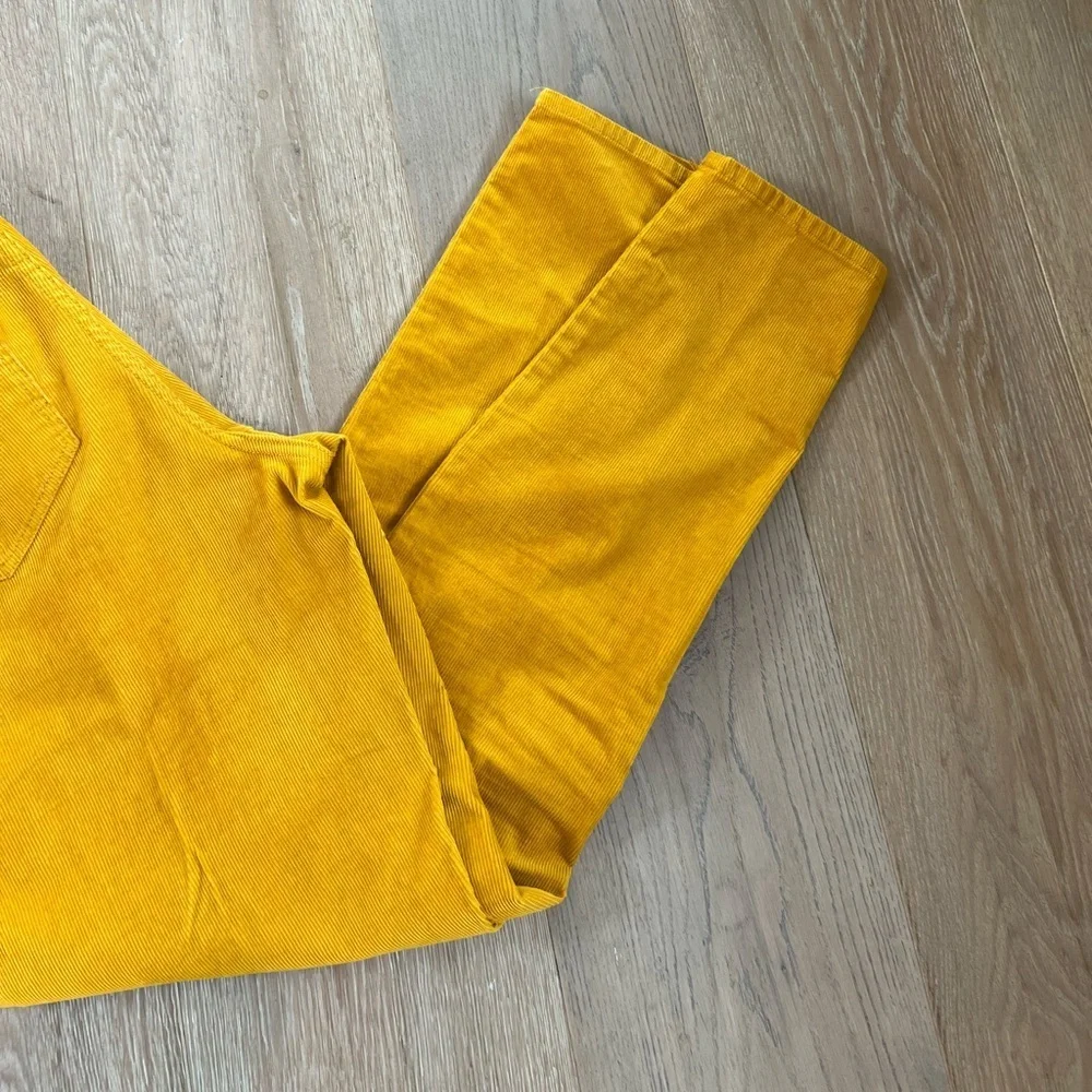 Old Navy Rockstar Super Skinny High Rise Mustard Yellow Corduroy Pants  Size 12